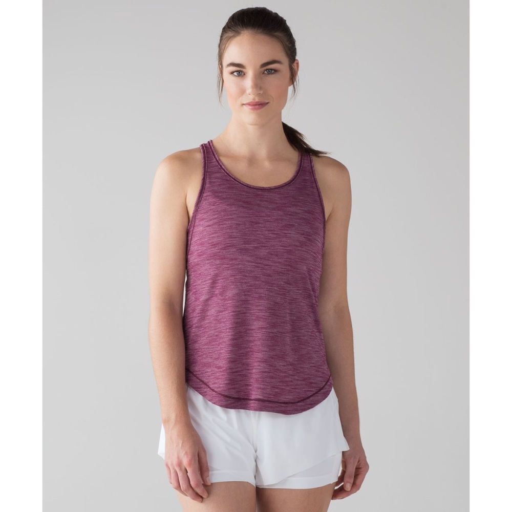 Lululemon Long Distance Tank Heathered Marvel